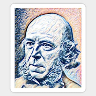 Herbert Spencer Portrait | Herbert Spencer Artwork 12 Sticker